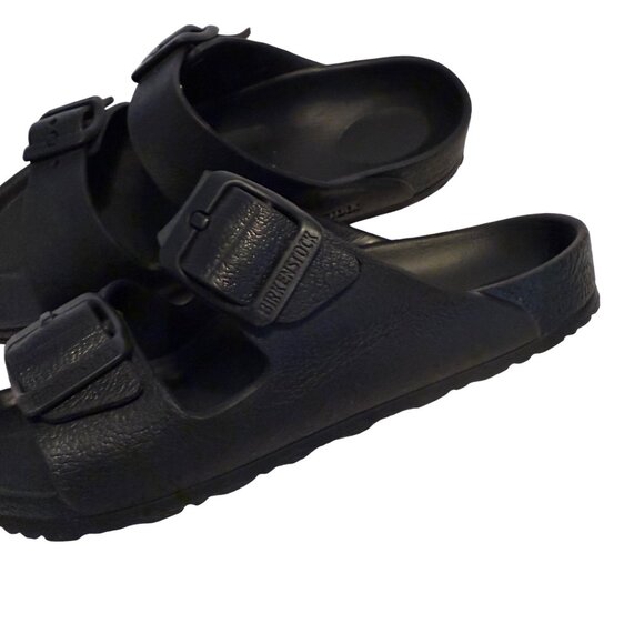 30 Youth 12 Birkenstock Arizona Essentials Black EVA Sandals Slides - Picture 7 of 9